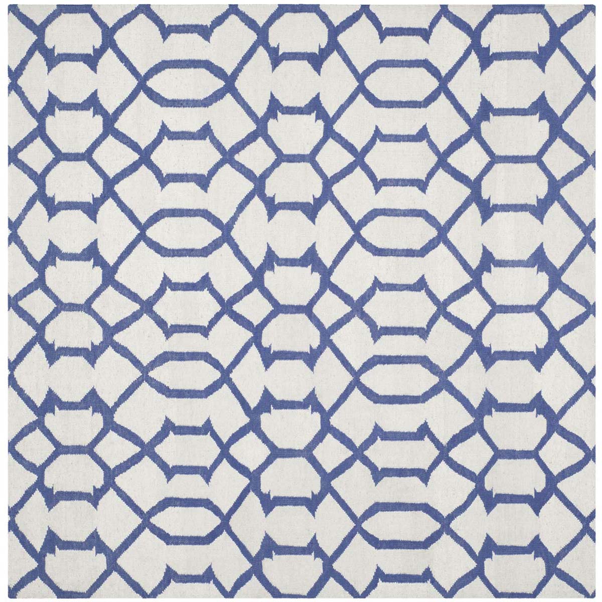 Safavieh Dhurries 753 Rug, DHU753 - Ivory / Purple