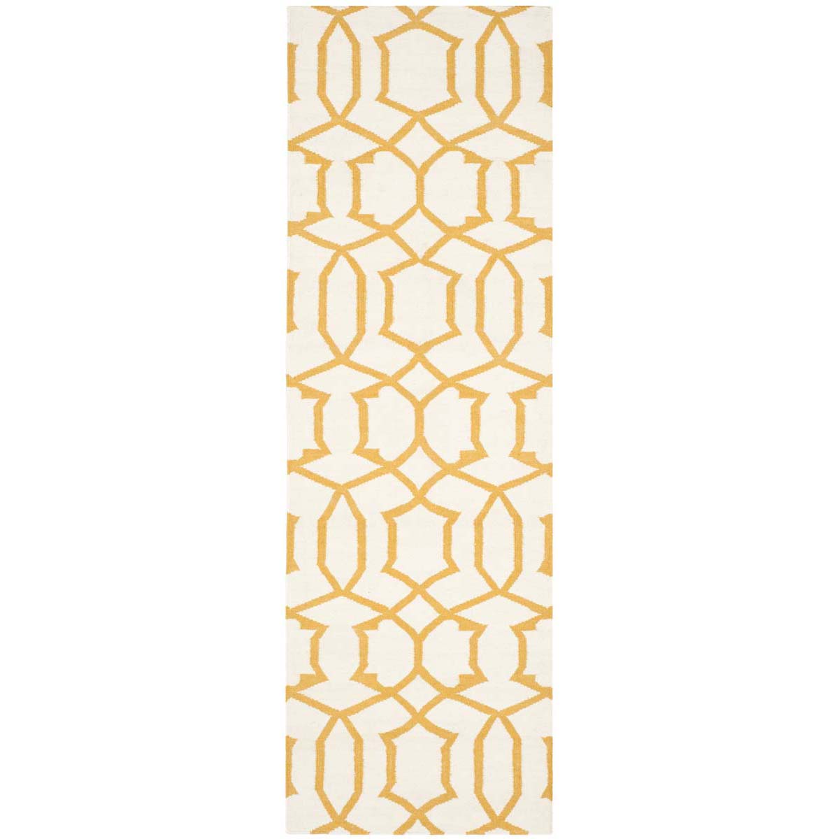 Safavieh Dhurries 753 Rug, DHU753 - Ivory / Yellow