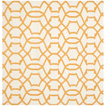 Safavieh Dhurries 753 Rug, DHU753 - Ivory / Yellow