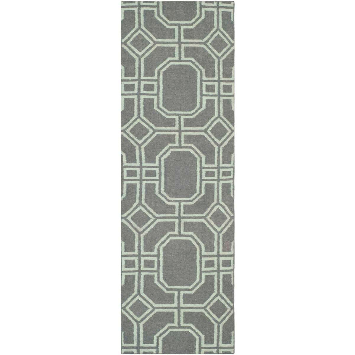 Safavieh Dhurries 860 Rug, DHU860 - Grey / Light Blue