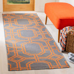 Safavieh Dhurries 860 Rug, DHU860 - Blue / Orange