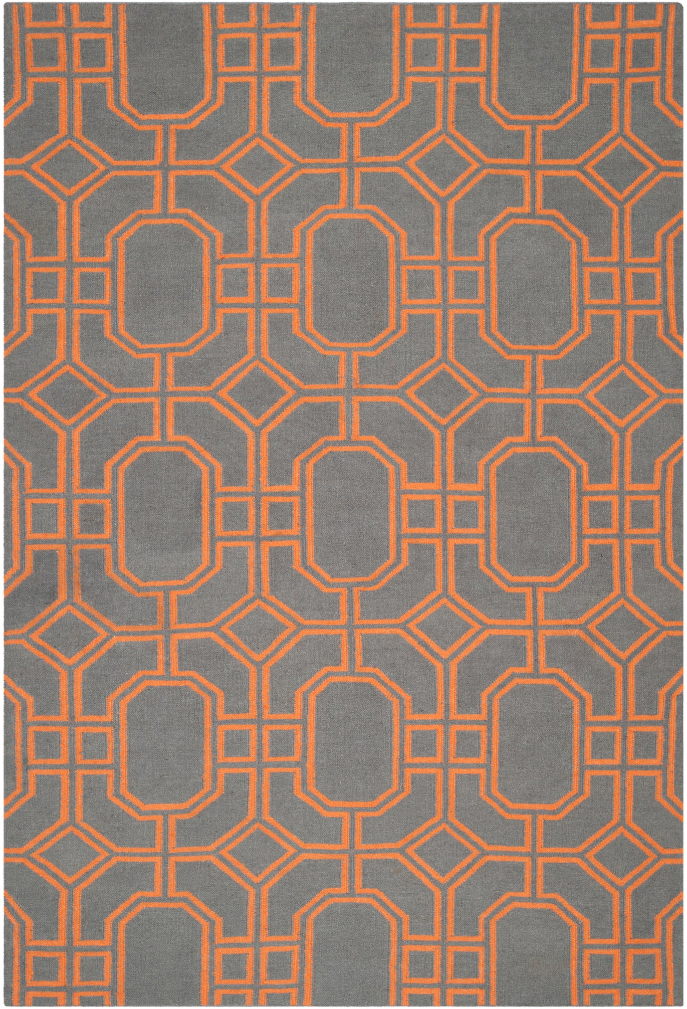 Safavieh Dhurries 860 Rug, DHU860 - Blue / Orange