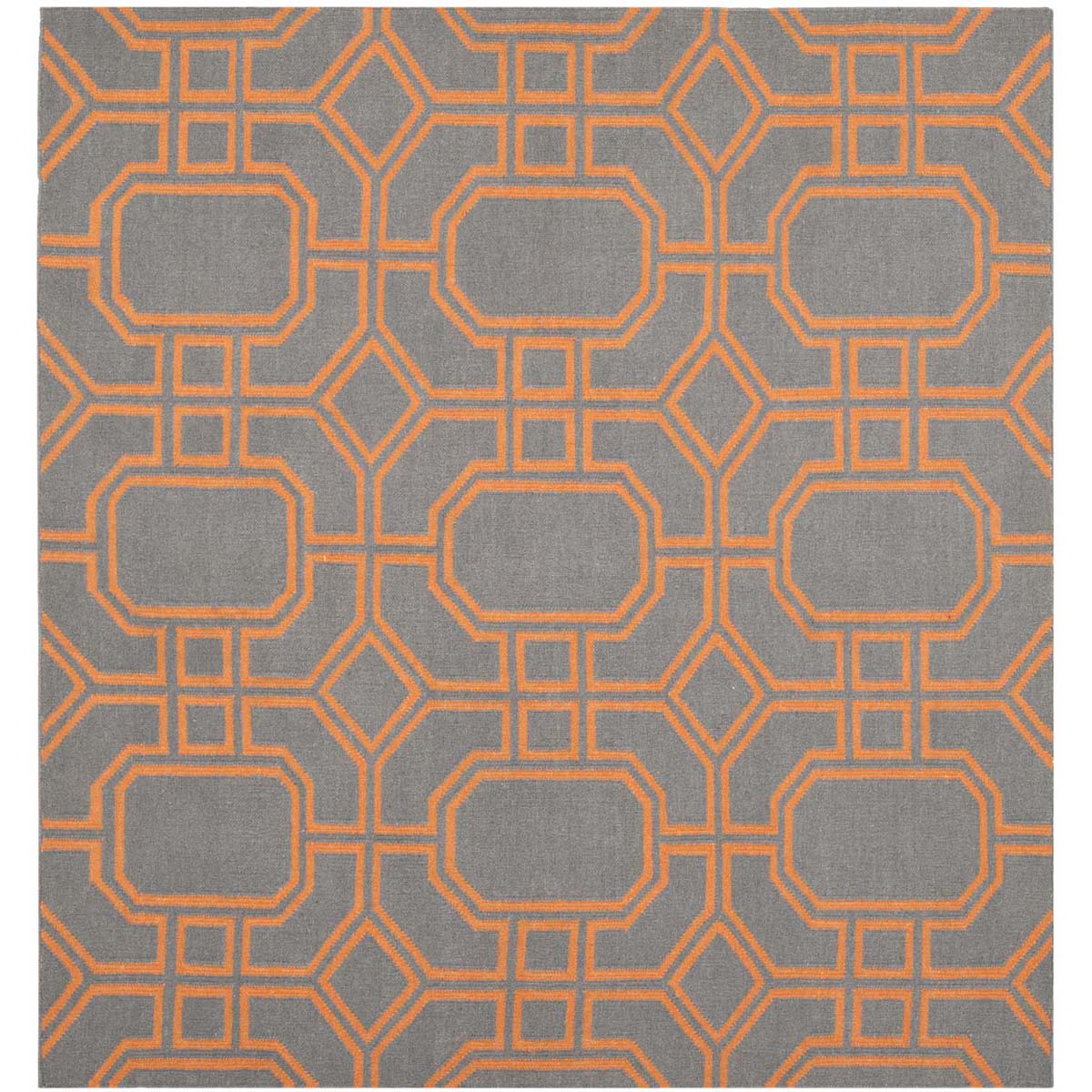 Safavieh Dhurries 860 Rug, DHU860 - Blue / Orange