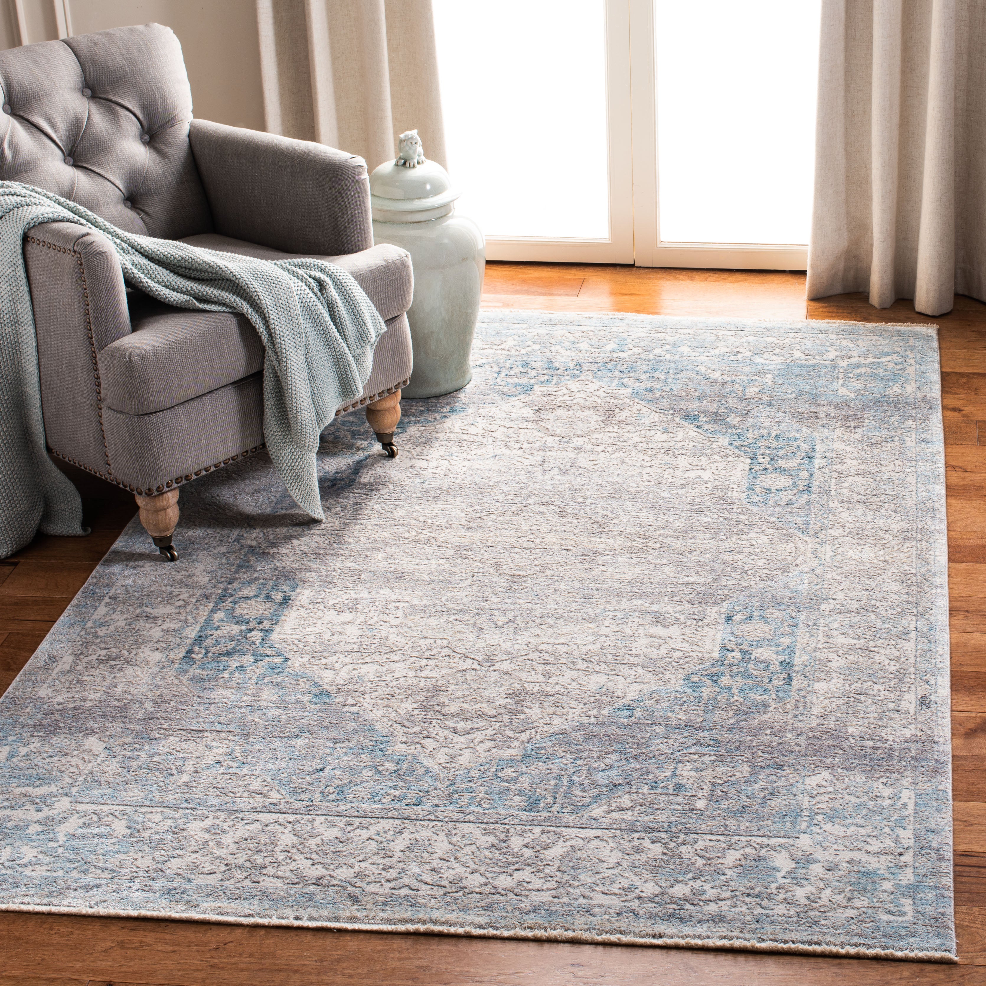 Safavieh Dream 401 Rug, DRM401 - Grey / Aqua