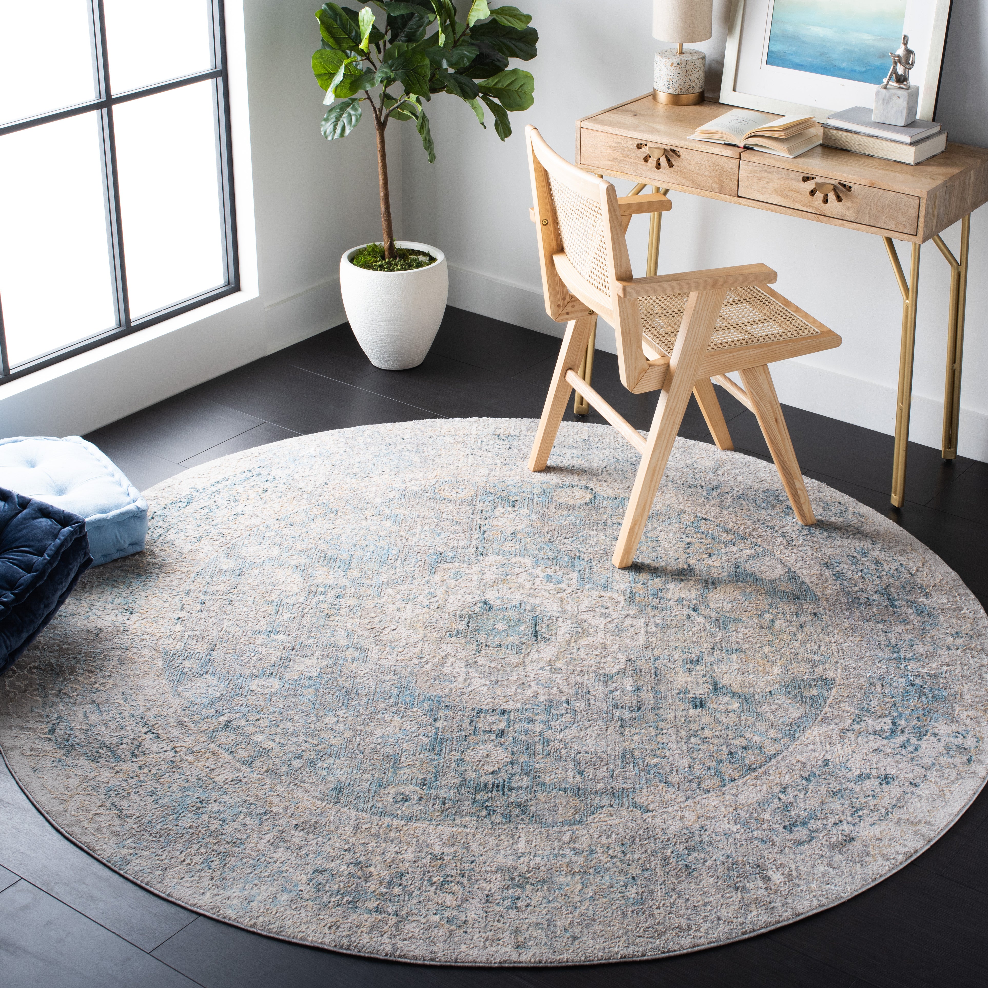 Safavieh Dream 410 Rug, DRM410 - Grey / Blue