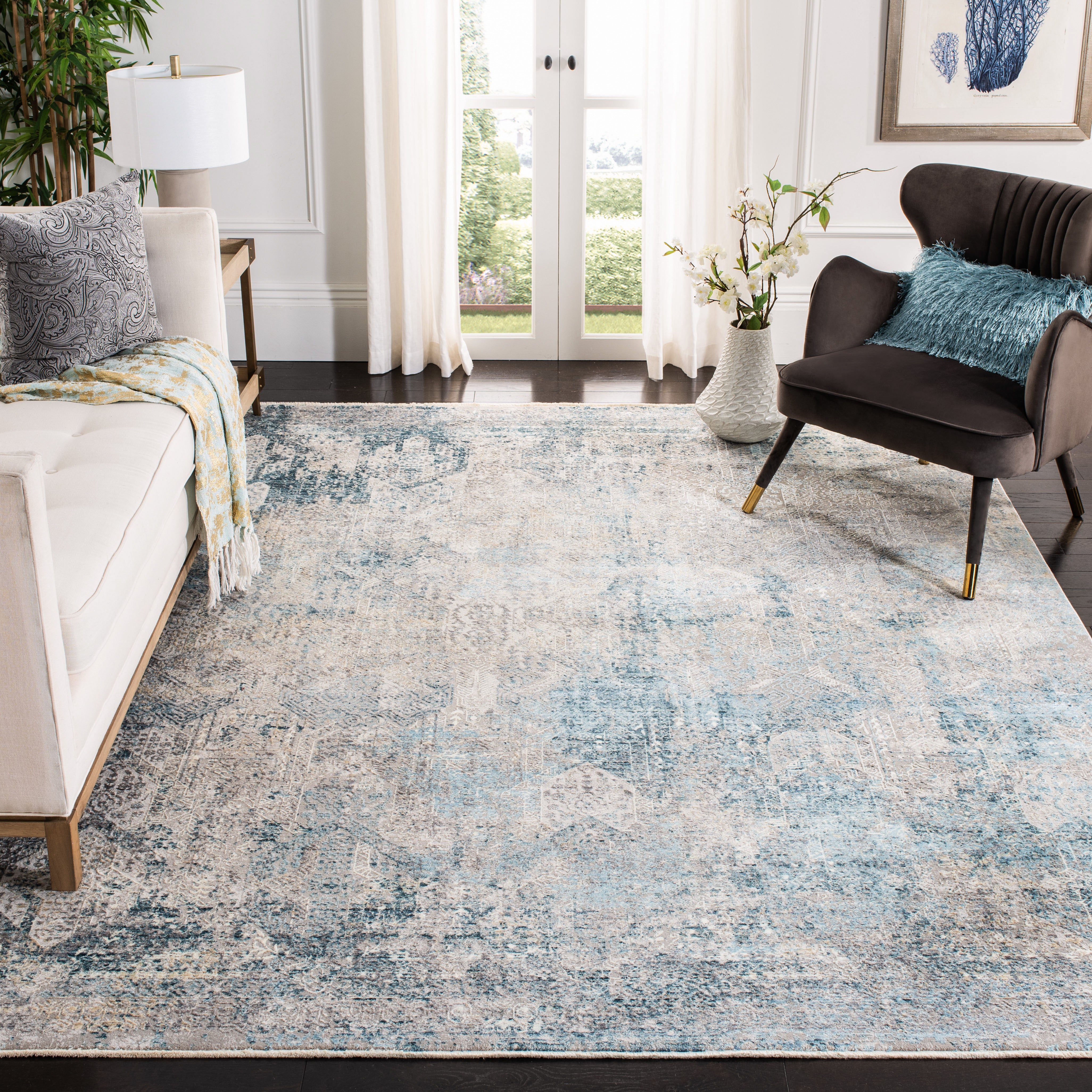 Safavieh Dream 418 Rug, DRM418 - Grey / Blue