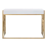 Safavieh Elaine 1 Drawer Desk , DSK2201 - White/Gold