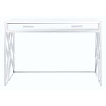Safavieh Elaine 1 Drawer Desk , DSK2201 - White/Silver