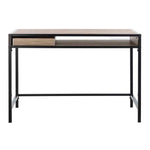 Safavieh Alan 1 Shelf Desk With Drawer , DSK2205 - Rustic Brown/Black