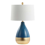 Safavieh Disney Charmer Lamp, DSN1202 - Blue/Gold Leaf