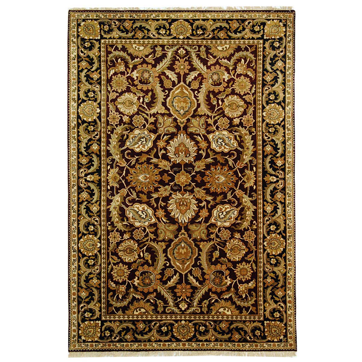 Safavieh Dynasty 44A Rug, DY244A - Burgundy / Black