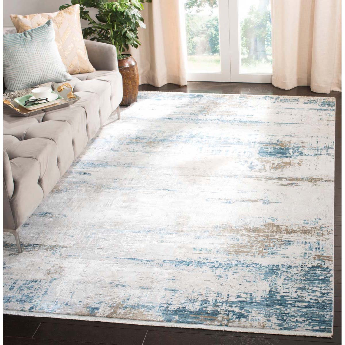 Safavieh Eclipse 200 226 Rug, ECL226 - Beige / Blue