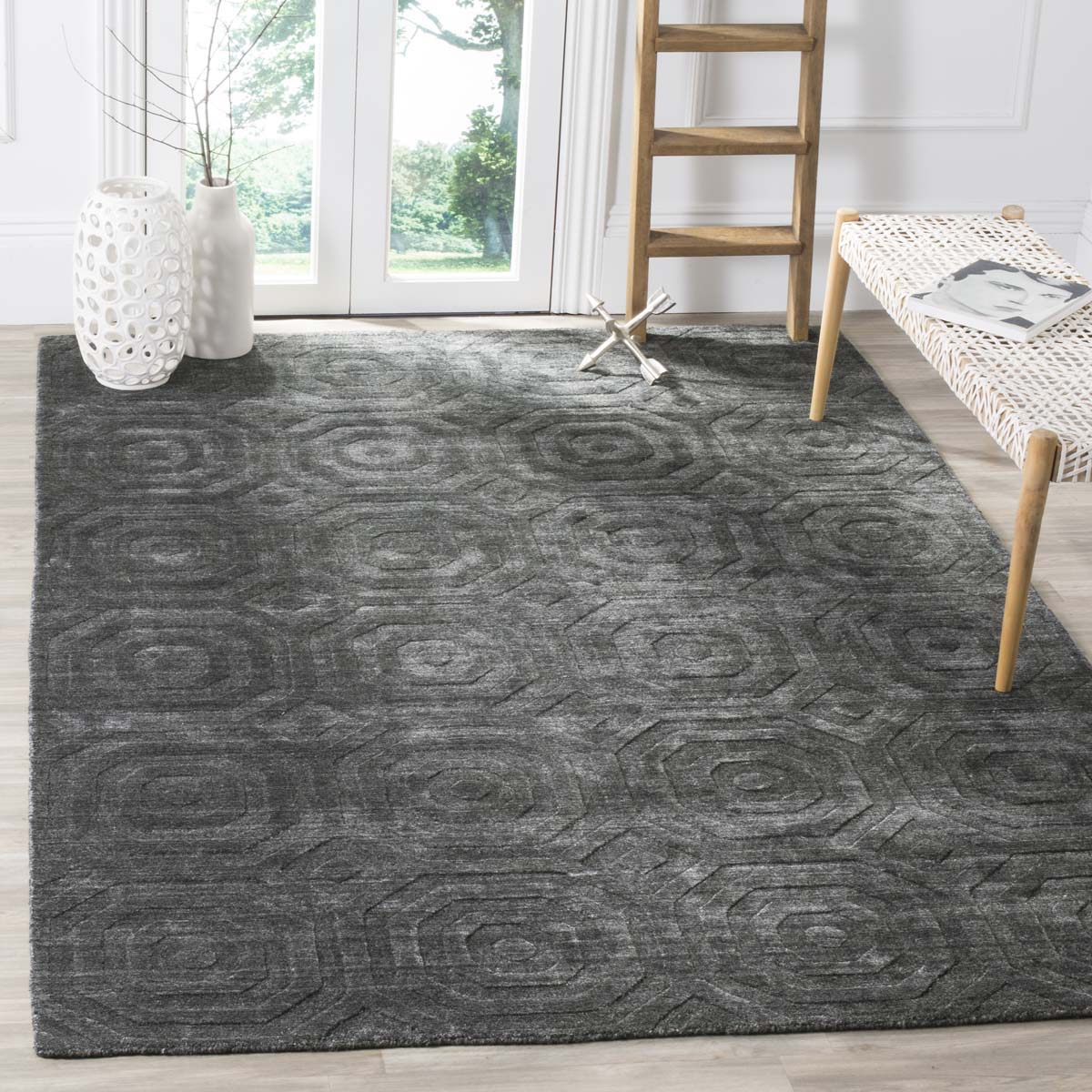 Safavieh Elements 633 Rug, ELM633 - Dark Grey