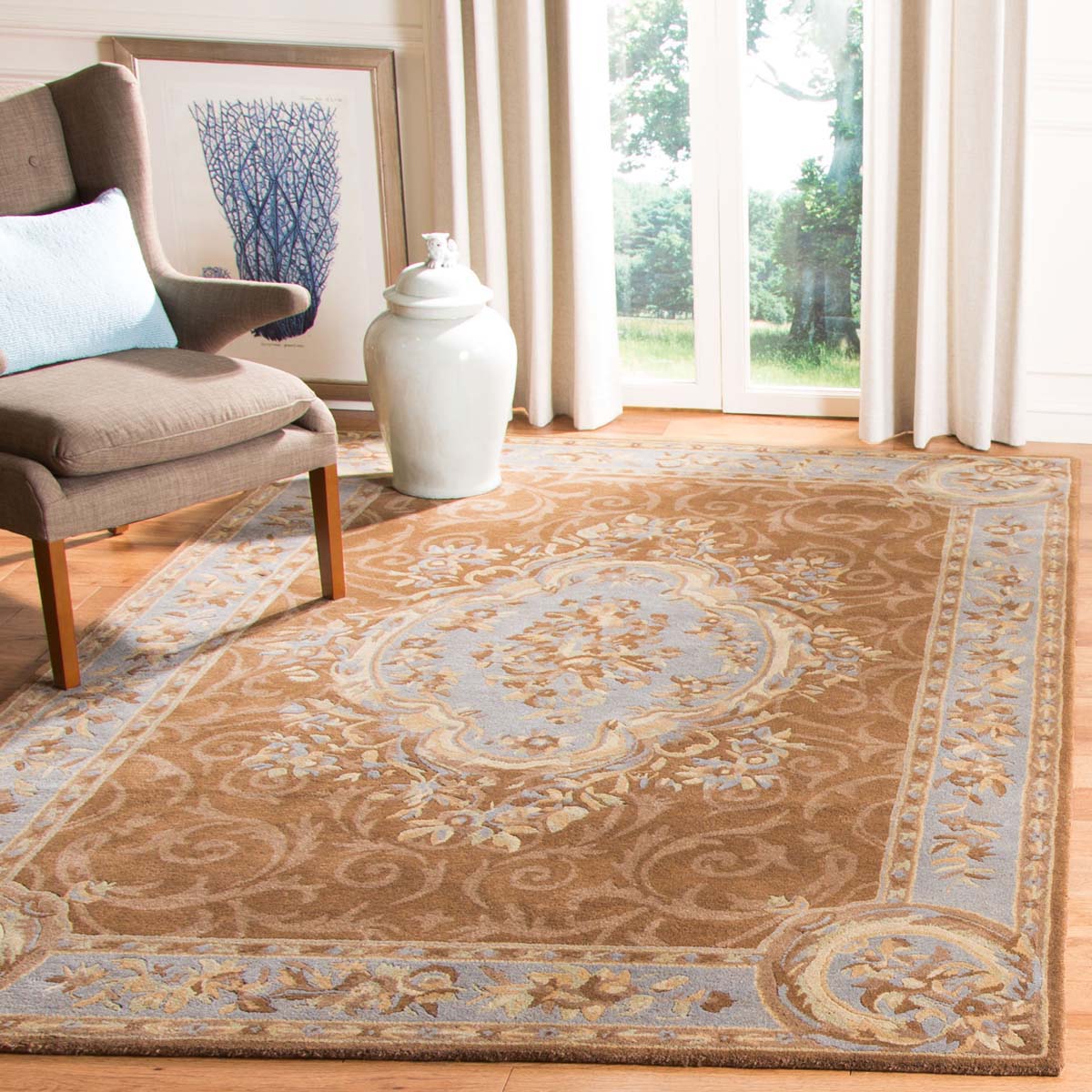 Safavieh Empire 09A Rug, EM409A - Blue / Brown