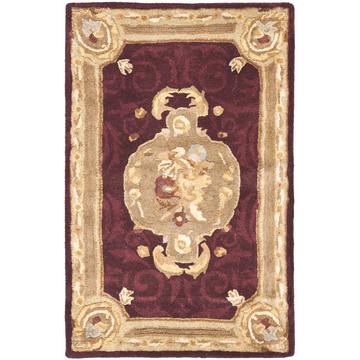 Safavieh Empire 414 Rug, EM414 - Dark Red / Dark Beige