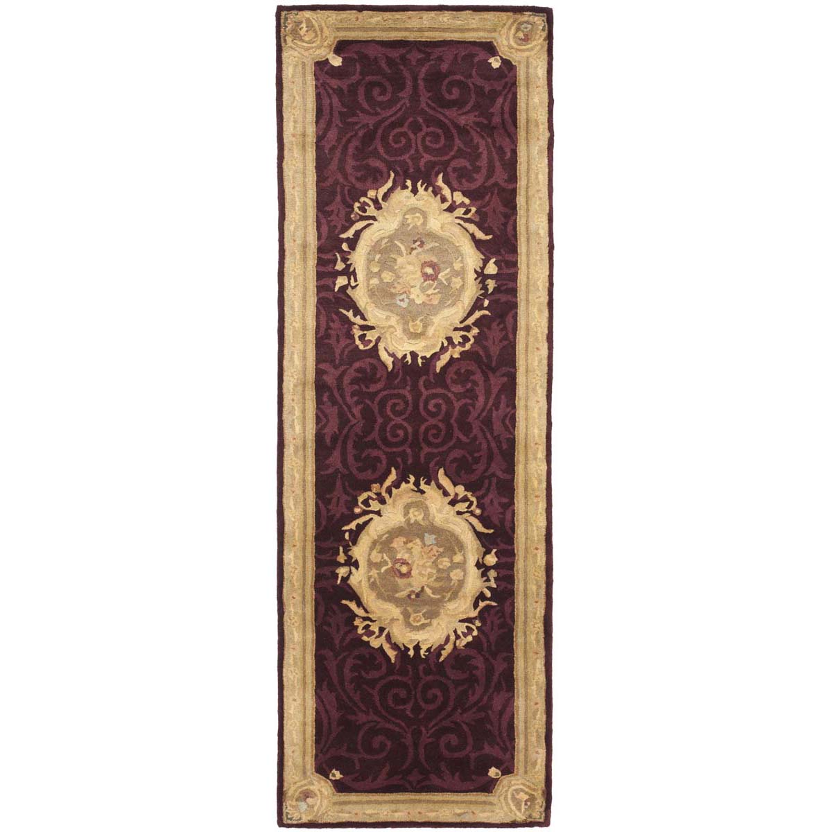 Safavieh Empire 414 Rug, EM414 - Dark Red / Dark Beige