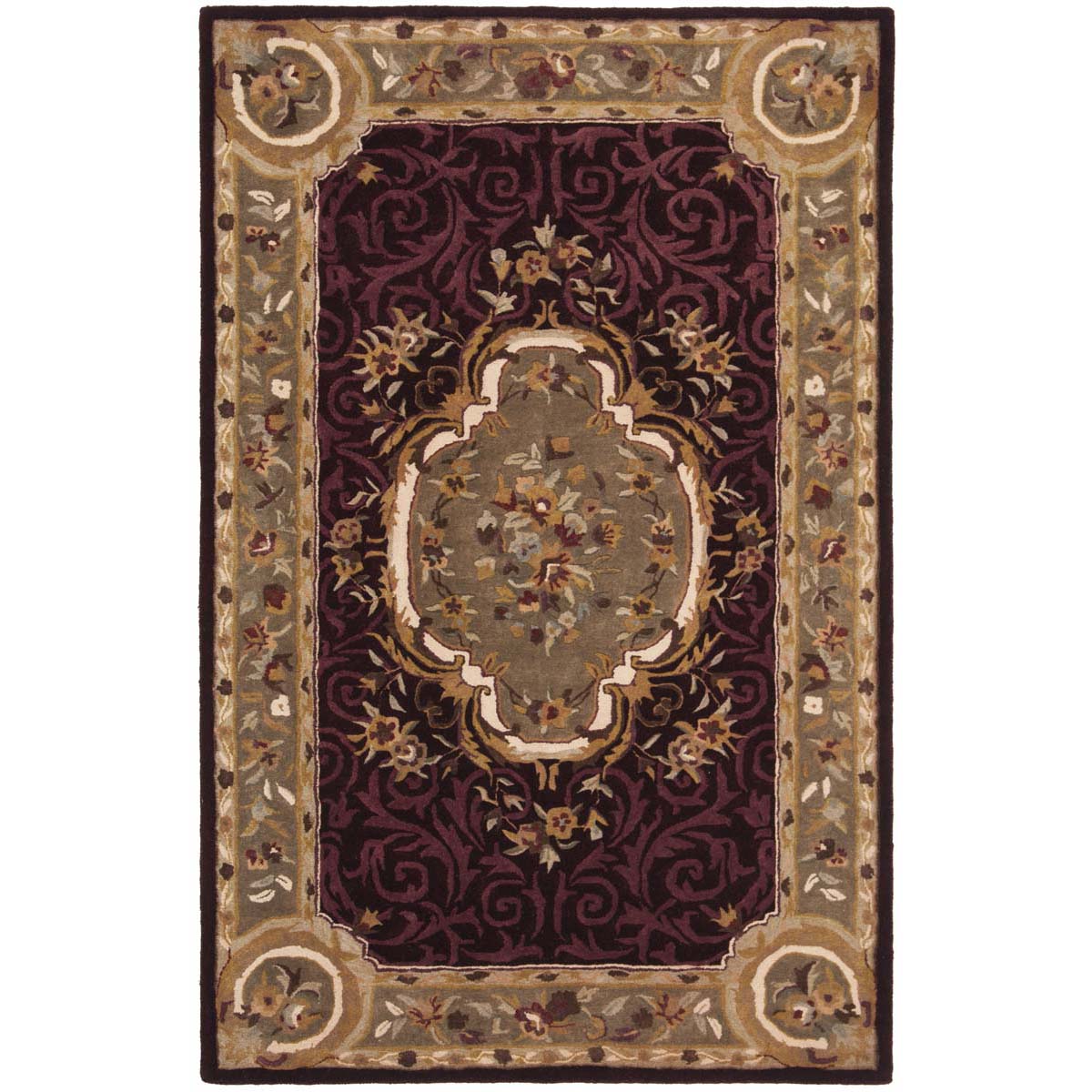 Safavieh Empire 414 Rug, EM414 - Dark Red / Dark Beige