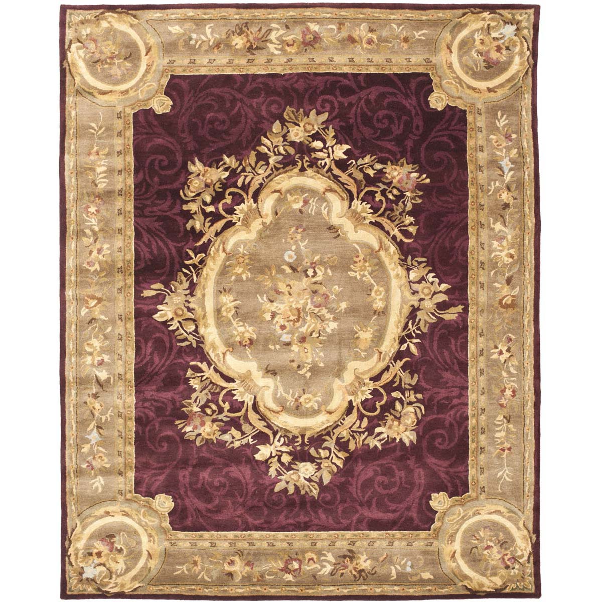 Safavieh Empire 414 Rug, EM414 - Dark Red / Dark Beige