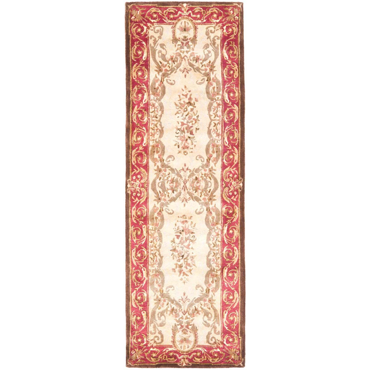 Safavieh Empire 15A Rug, EM415A - Light Gold / Red