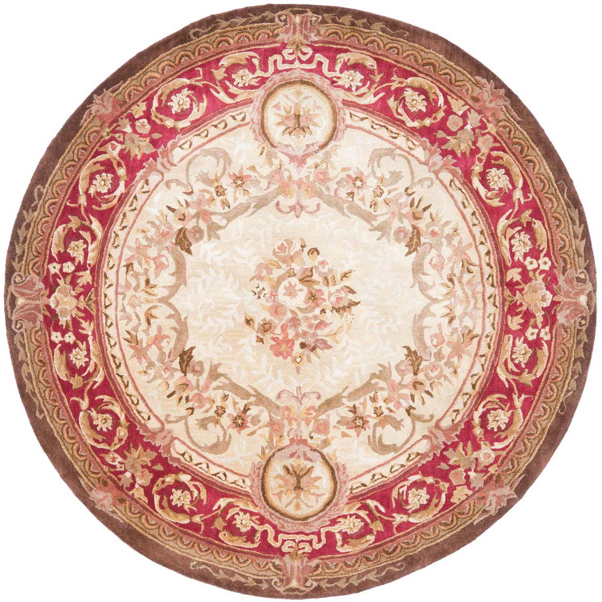 Safavieh Empire 15A Rug, EM415A - Light Gold / Red