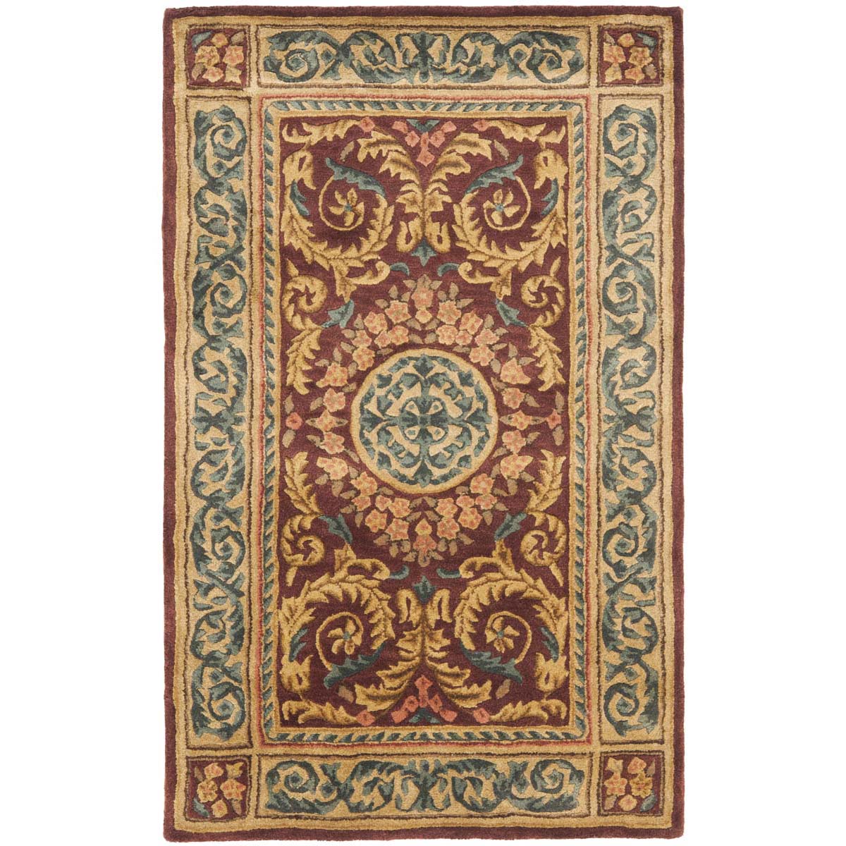 Safavieh Empire 21A Rug, EM421A - Burgundy / Gold