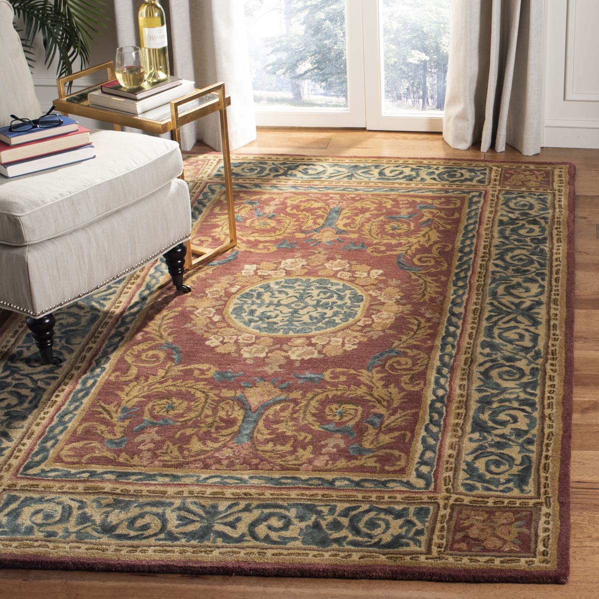 Safavieh Empire 21A Rug, EM421A - Burgundy / Gold