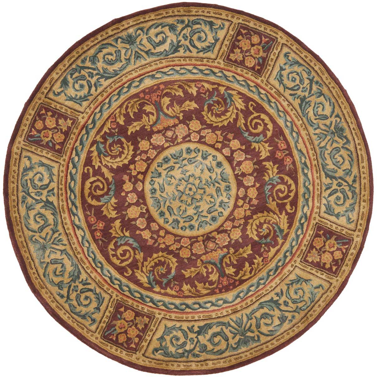 Safavieh Empire 21A Rug, EM421A - Burgundy / Gold