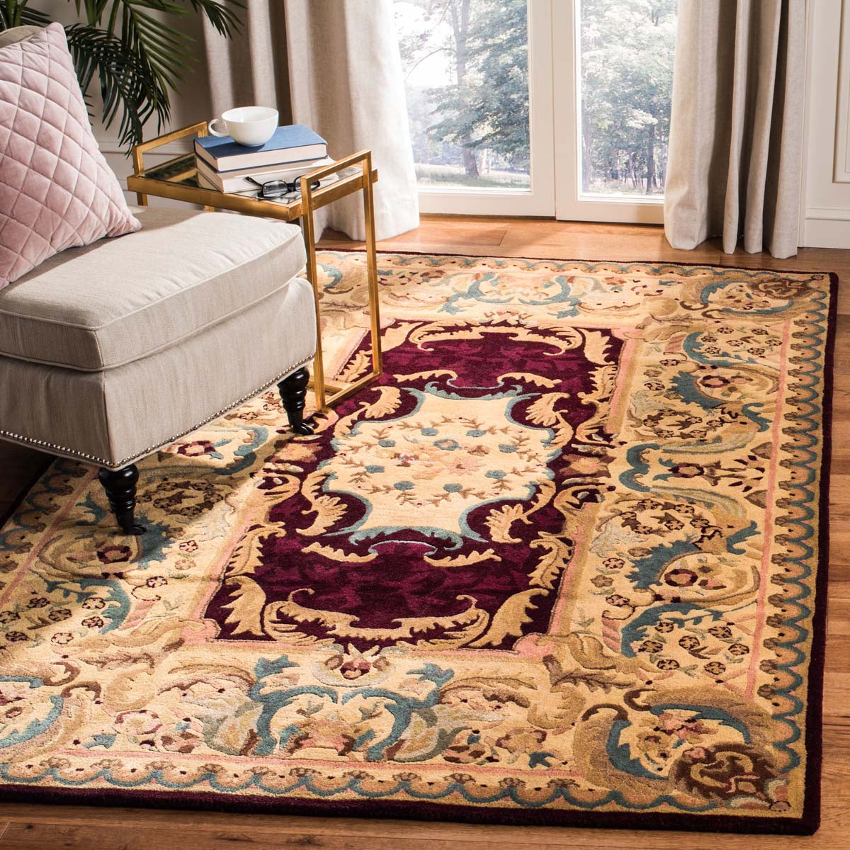 Safavieh Empire 22A Rug, EM422A - Burgundy / Gold