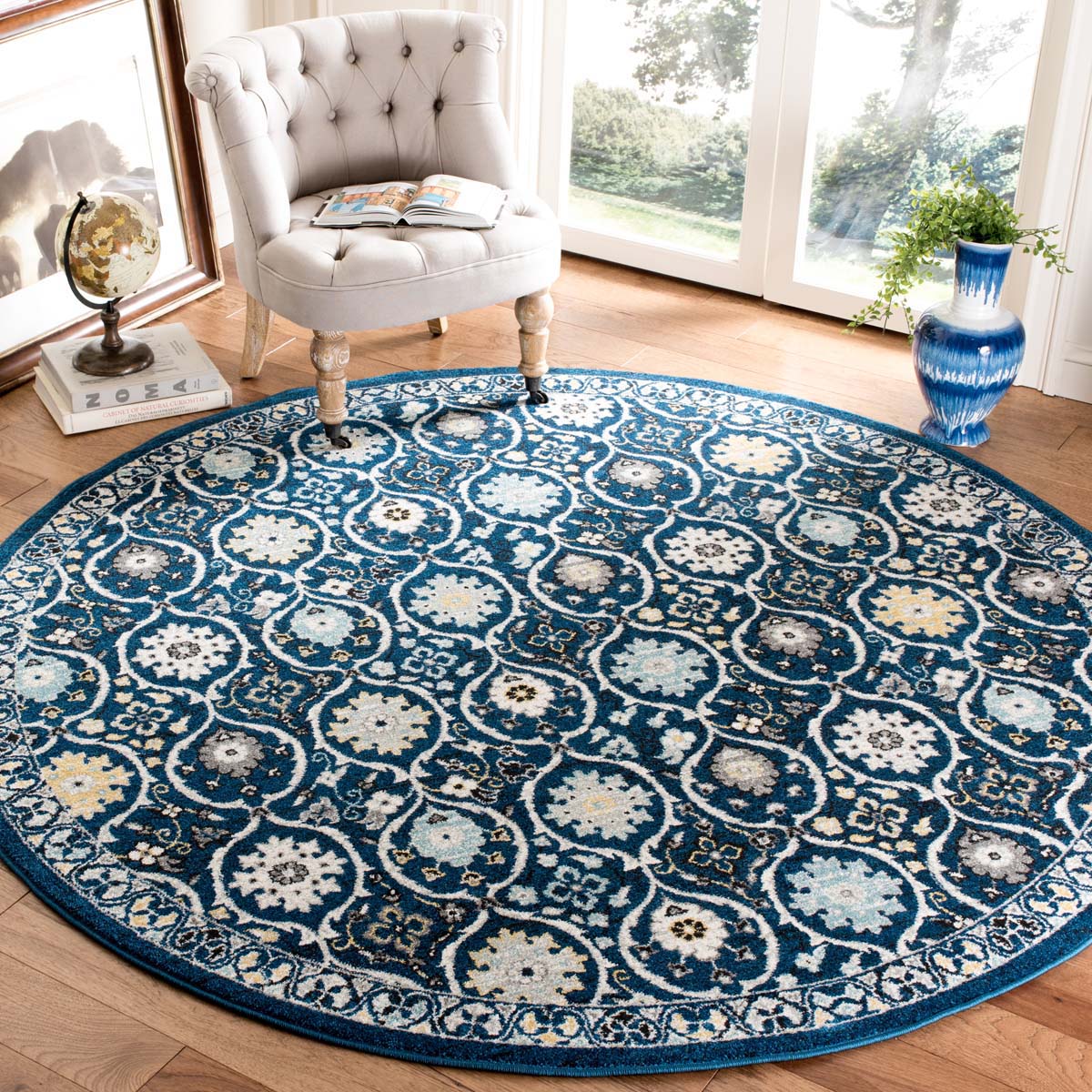 Safavieh Evoke 210 Rug, EVK210 - ROYAL / IVORY