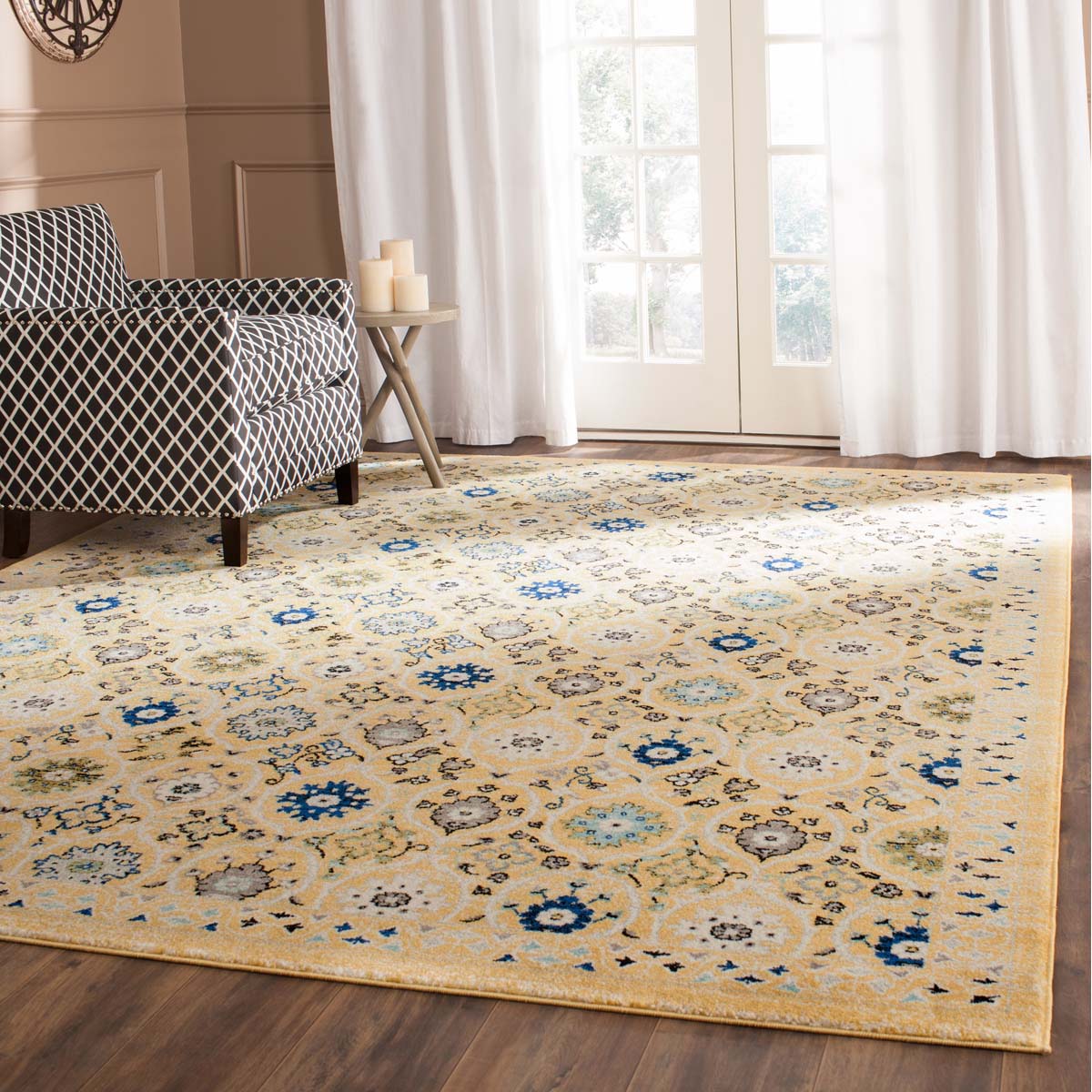 Safavieh Evoke 210 Rug, EVK210 - GOLD / IVORY