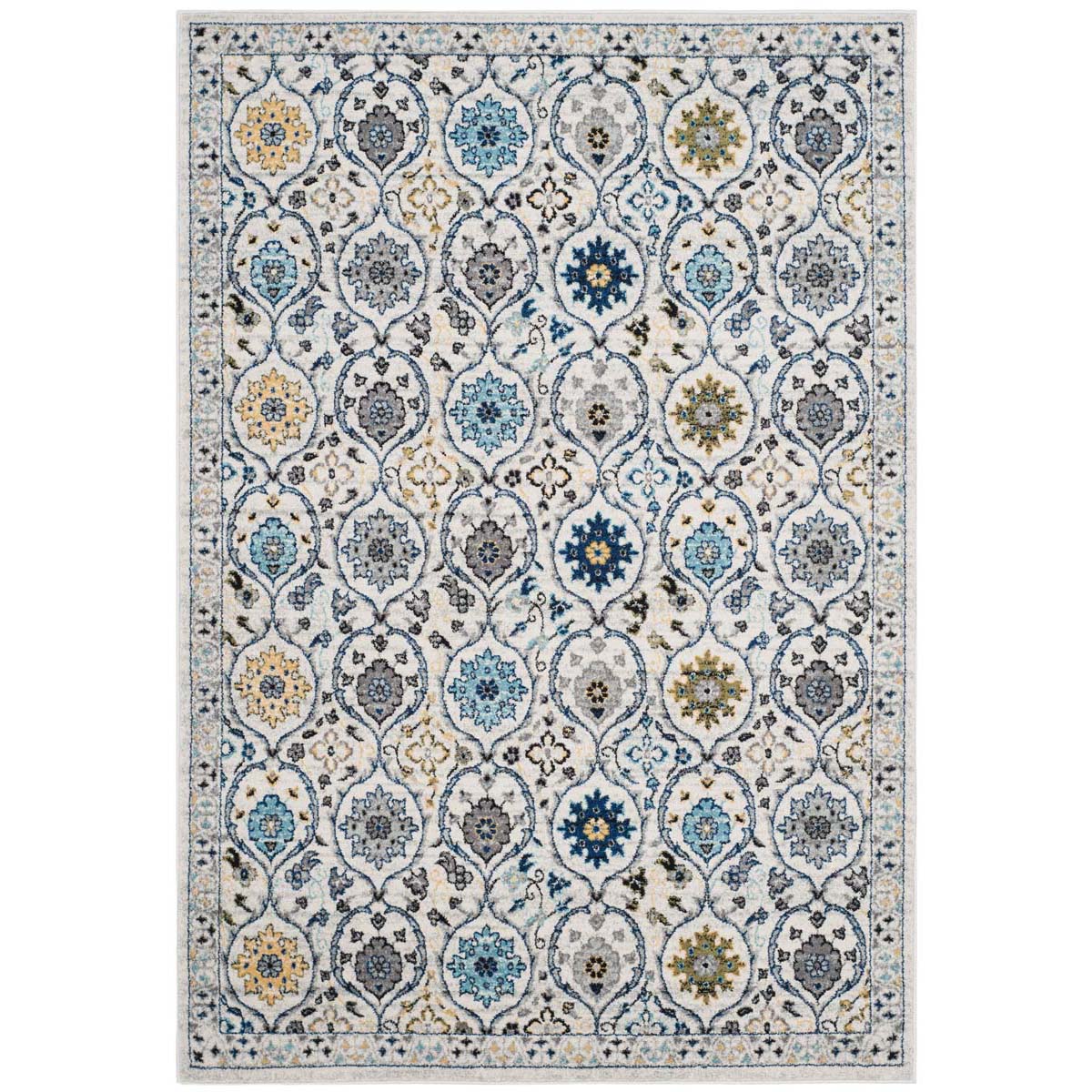 Safavieh Evoke 210 Rug, EVK210 - IVORY / BLUE