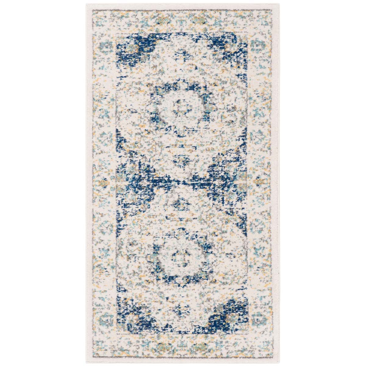 Safavieh Evoke 220 Rug, Blue, EVK220 - Ivory / Blue