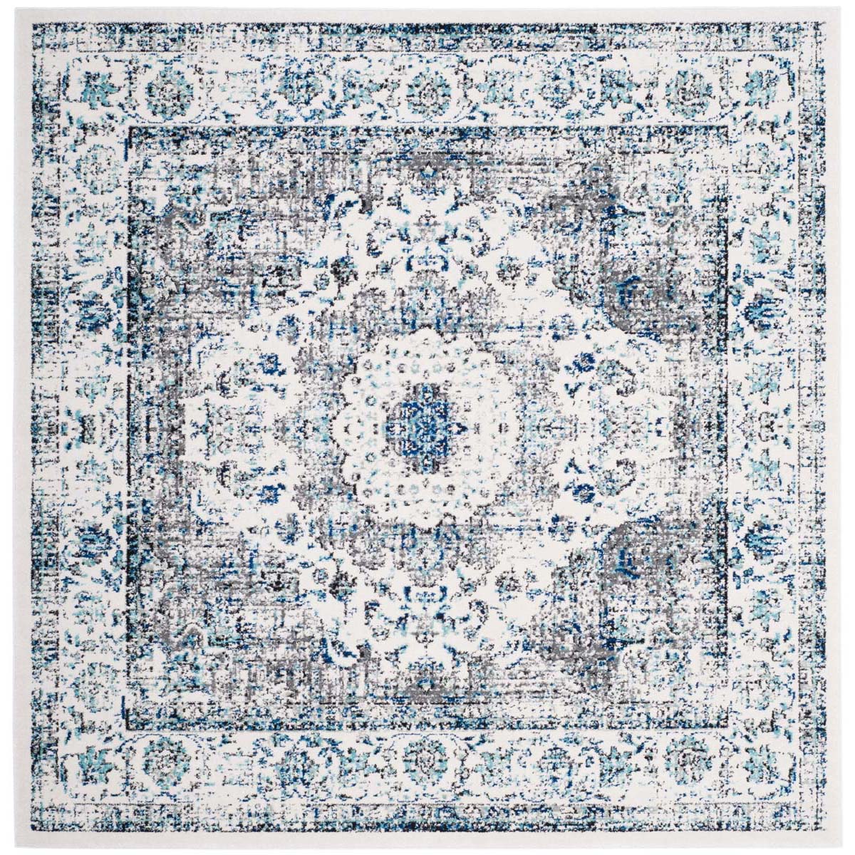 Safavieh Evoke 220 Rug, Grey, EVK220 - Ivory / Grey