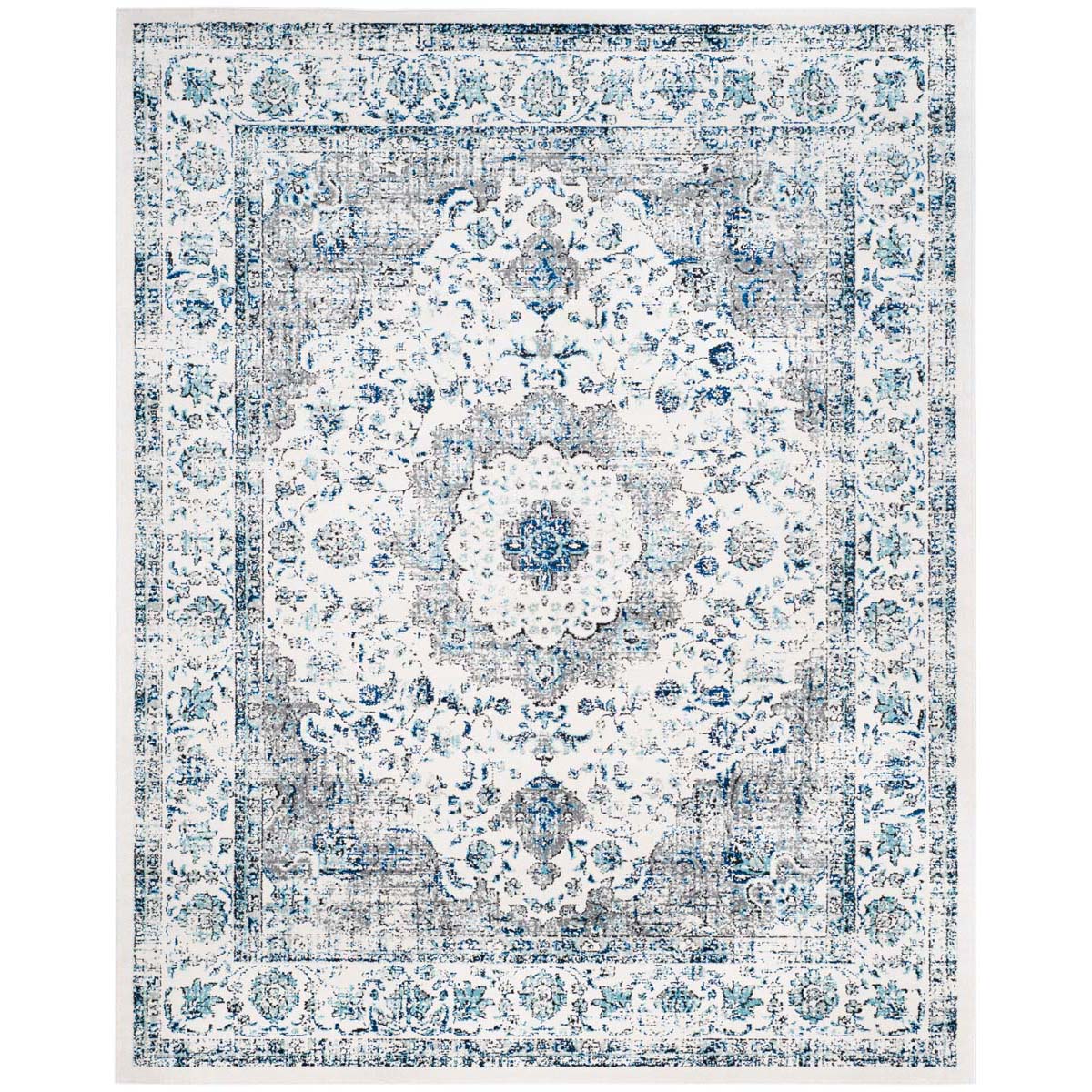 Safavieh Evoke 220 Rug, Grey, EVK220 - Ivory / Grey