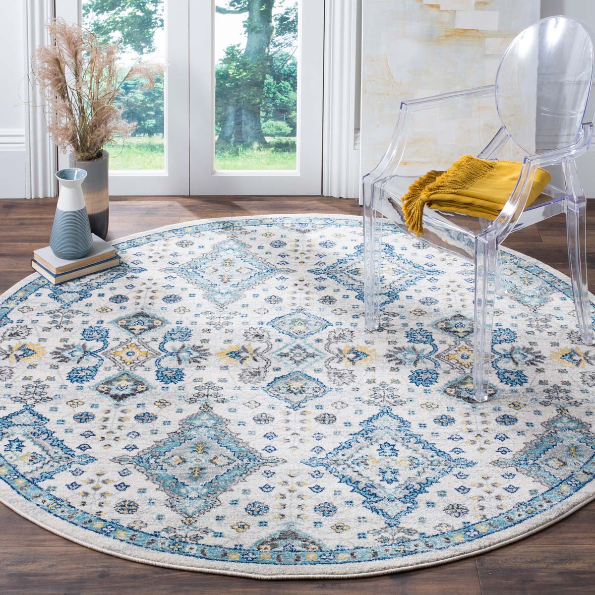 Safavieh Evoke 224 Rug, EVK224 - IVORY / LIGHT BLUE