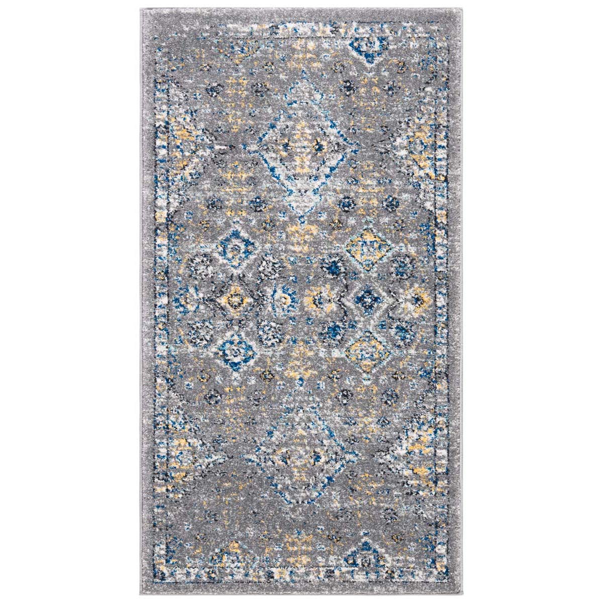 Safavieh Evoke 224 Rug, EVK224 - DARK GREY / YELLOW