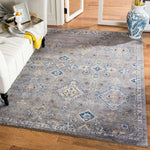 Safavieh Evoke 224 Rug, EVK224 - DARK GREY / YELLOW