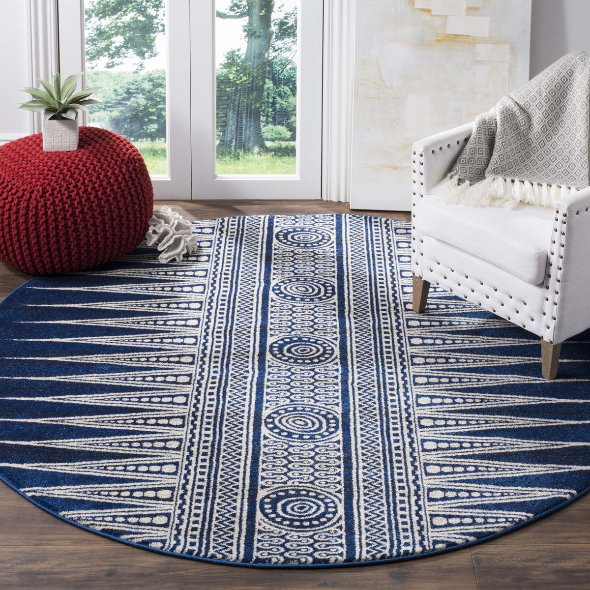 Safavieh Evoke 226 Rug, EVK226 - ROYAL / IVORY