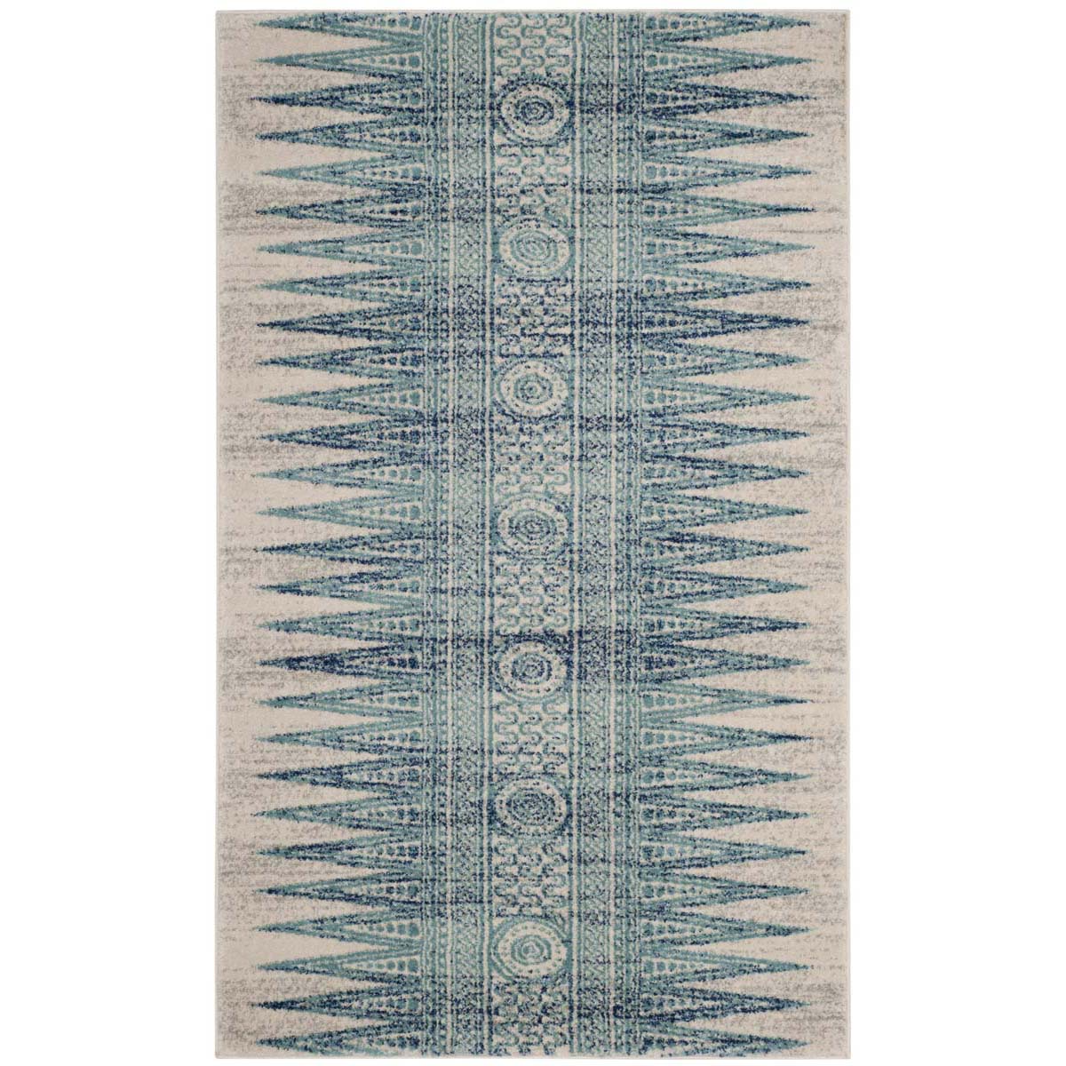 Safavieh Evoke 226 Rug, EVK226 - IVORY / TURQUOISE