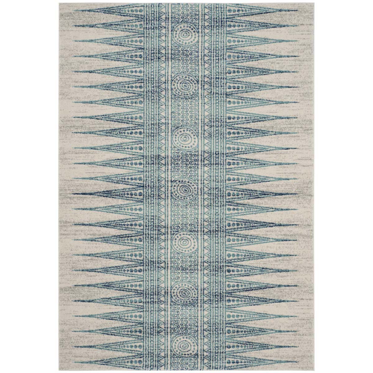 Safavieh Evoke 226 Rug, EVK226 - IVORY / TURQUOISE