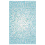 Safavieh Evoke 228 Rug, Blue, EVK228 - Aqua / Ivory