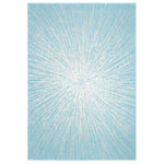 Safavieh Evoke 228 Rug, Blue, EVK228 - Aqua / Ivory