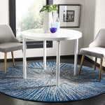 Safavieh Evoke 228 Rug, Blue, EVK228 - Navy / Ivory