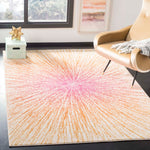 Safavieh Evoke 228 Rug, White, EVK228 - Fuchsia / Cream