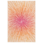 Safavieh Evoke 228 Rug, White, EVK228 - Fuchsia / Cream