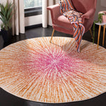 Safavieh Evoke 228 Rug, White, EVK228 - Fuchsia / Cream