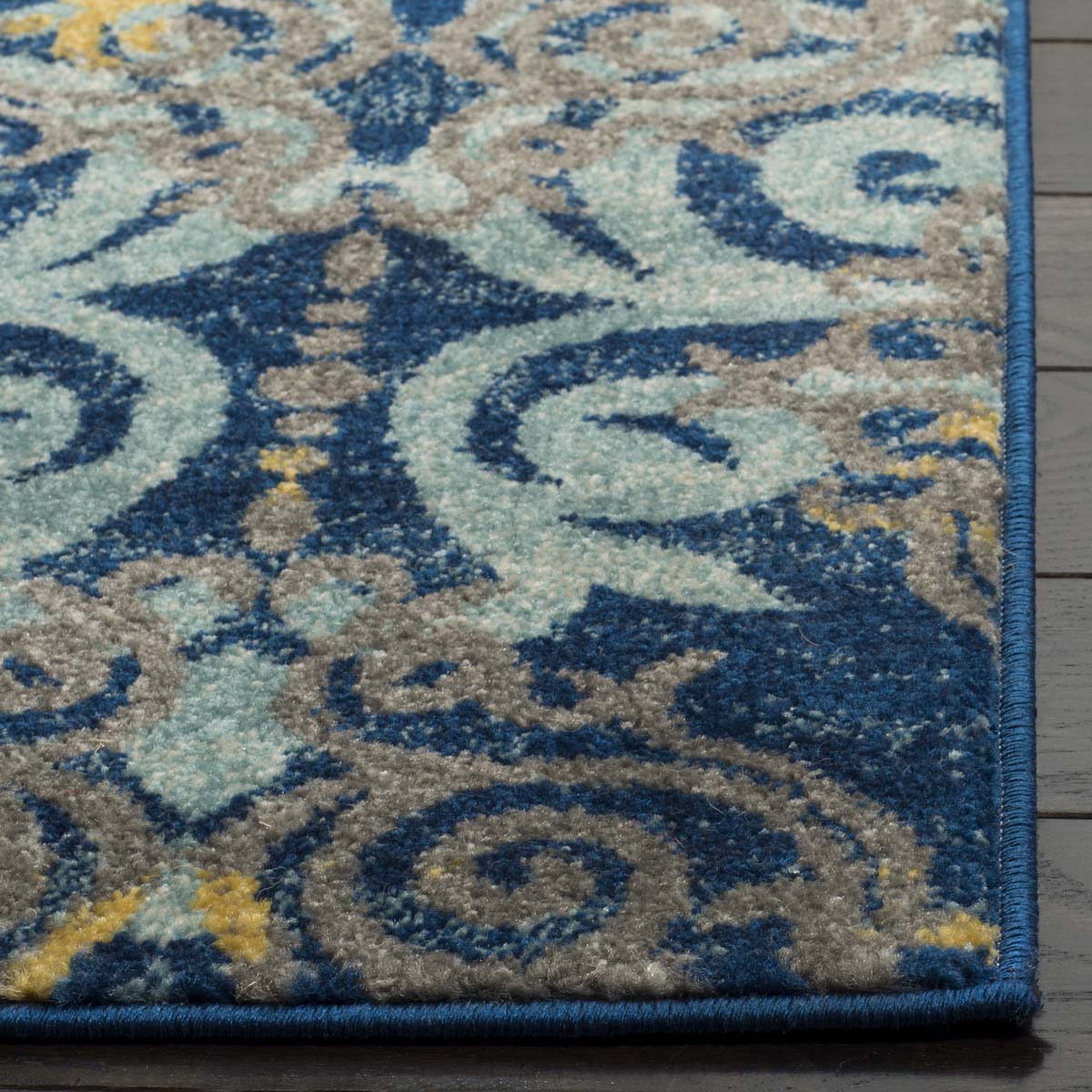 Safavieh Evoke 230 Rug, EVK230 - ROYAL / LIGHT BLUE