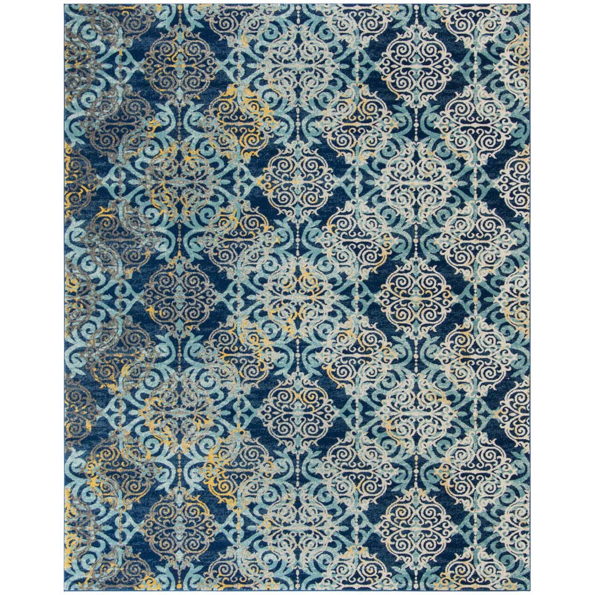 Safavieh Evoke 230 Rug, EVK230 - ROYAL / LIGHT BLUE