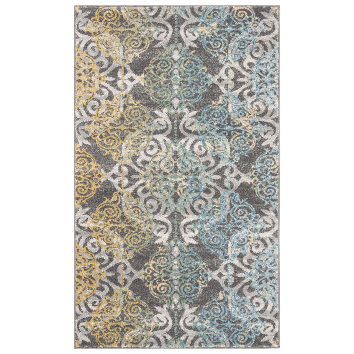 Safavieh Evoke 230 Rug, EVK230 - GREY / IVORY