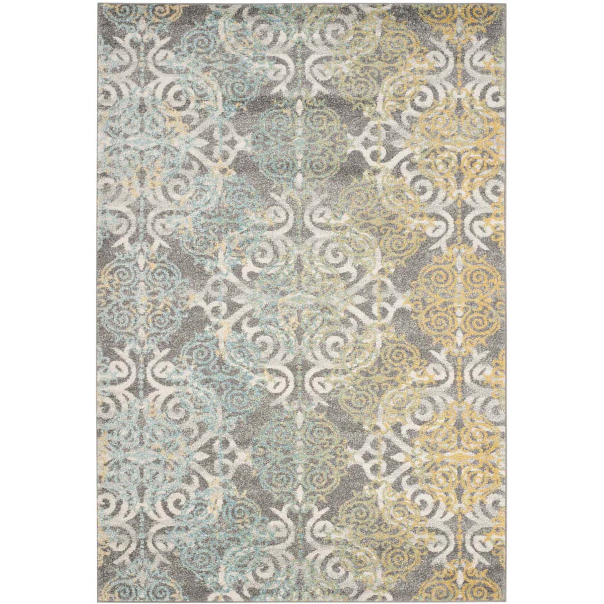 Safavieh Evoke 230 Rug, EVK230 - GREY / IVORY